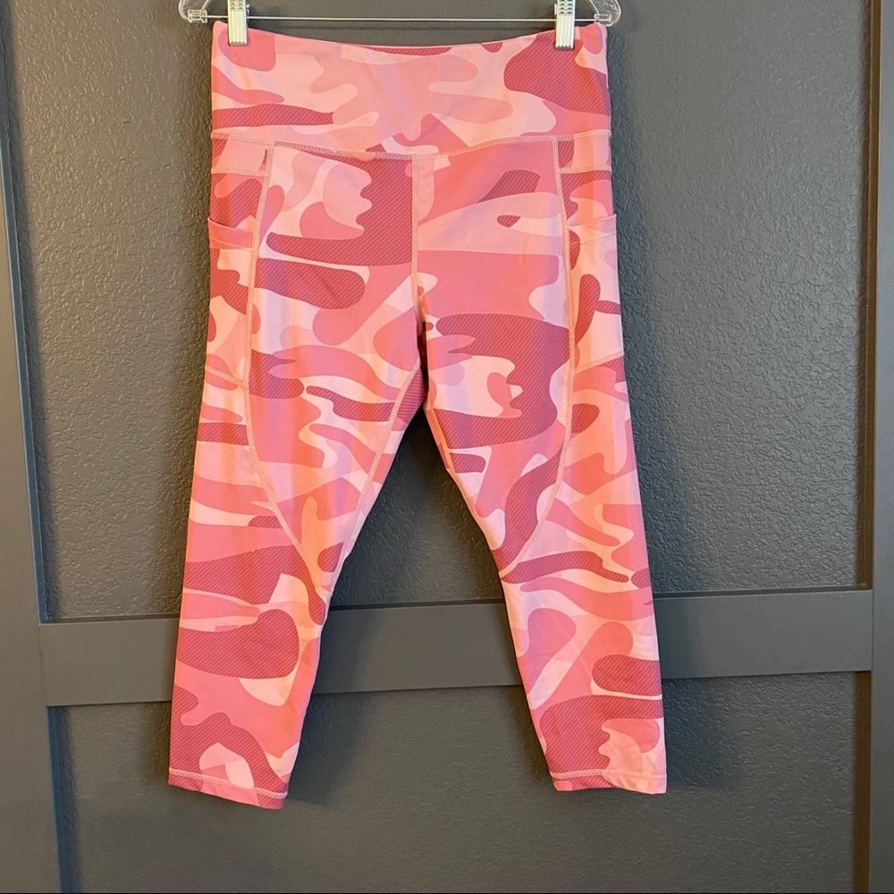 ZYIA Pink Camo High-Waist Leggings